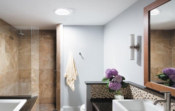 Daylighting Device Bathroom with vent fan